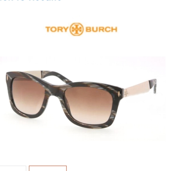 Tory Burch Accessories - Tory Burch TY 7042 Black Horn Brown Gradient Sunglasses w/ Case